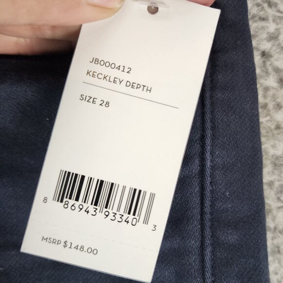 J Brand Shorts Mens 28 Keckly Depth Blue Stretch Tyler Cut Off Slim Fit *NWT* - Picture 5 of 16